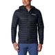 Columbia Men's Powder Pass Hooded Jacket Hooded Puffer Jacket, Black, Size XL