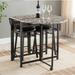 Winston Porter Cuyahoga Breakfast Pub Set Wood/Metal in Black | Wayfair 9C6884CD1F60408B84B291CD5E3C55CF