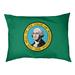 Tucker Murphy Pet™ Catalano Washington Flag Outdoor Dog Pillow/Classic Polyester in Green | 14 H x 42.5 W x 32.5 D in | Wayfair