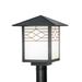 Meyda Lighting 15 Inch Tall 1 Light Outdoor Post Lamp - 185464