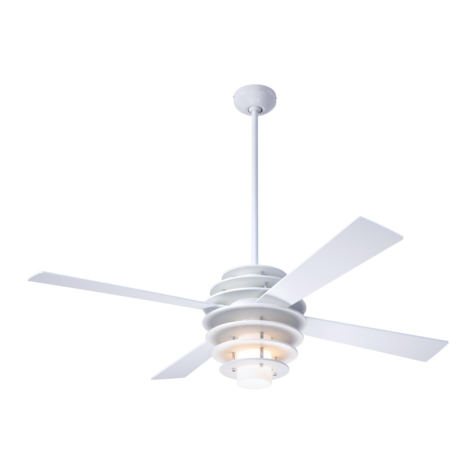Modern Fan Company Stella 52 Inch Ceiling Fan with Light Kit - SLA-WH-52-WH-LED-005