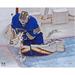 Jordan Binnington St. Louis Blues Autographed 16" x 20" Overhead Glove Save Photograph