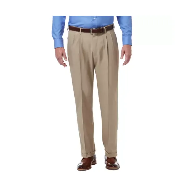 haggar®-mens-premium-comfort-4-way-stretch-classic-fit-pleat-dress-pants,-36-x-32/