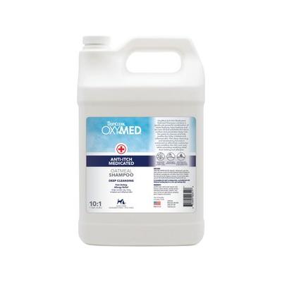 TropiClean OxyMed Medicated Anti-Itch Oatmeal Dog & Cat Shampoo, 1-gal bottle