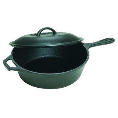 Lodge L10CF3 12 in. Seasoned Chicken Fryer - Cast Iron