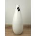 Le Present Drop Slim Short Ceramic Vase Ceramic in White/Blue | 18.8 H x 8.5 W x 8.5 D in | Wayfair D390.068