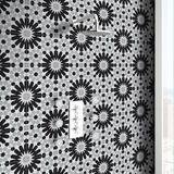 Moroccan Mosaic Agdal 8" x 8" Cement Patterned Wall & Floor Tile Cement in Gray/Black | 8 H x 8 W x 0.5 D in | Wayfair CTP09-01