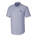 Men's Cutter & Buck Light Blue Tennessee Titans Stretch Oxford Short Sleeve Woven Button Down Shirt