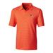 Men's Cutter & Buck Orange Cleveland Browns Big Tall Forge Pencil Stripe Polo