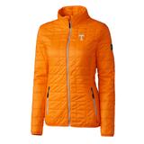 Women's Cutter & Buck Orange Tennessee Volunteers Rainier Full-Zip Puffer Jacket