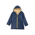 Hatley Boys' Splash Jackets Rain, Blue (Navy/Yellow), 5 Years