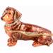 Ciel Collectables Dachshund Dog Trinket Box Metal/Wire in Brown/Orange/Red | 2.25 H x 3 W x 1.25 D in | Wayfair 1014660A