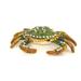 Ciel Collectables Jeweled Crab Trinket Box Metal/Wire in Brown/Green | 1.25 H x 3.5 W x 2.5 D in | Wayfair 1131436