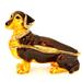 Ciel Collectables Dachshund Dog Trinket Box Metal/Wire in Brown | 2.75 H x 3.5 W x 1.5 D in | Wayfair 1141279B