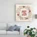East Urban Home 'Rustic Christmas V' Textual Art on Wrapped Canvas in Gray/Orange/White | 14 H x 14 W x 2 D in | Wayfair