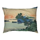 Tucker Murphy Pet™ Burkart Shichiri Beach in Sagami Province Dog Pillow Polyester/Fleece in Green/Blue/Brown | 2.5 H x 29.5 W x 19.5 D in | Wayfair