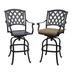 Fleur De Lis Living Campton Swivel 29" Patio Bar Stool w/ Cushion Metal in Brown | 47 H x 23 W x 26 D in | Wayfair D7BB4C0410954C16A844449FAF3DD4FE