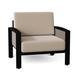 Woodard Metropolis Patio Chair w/ Cushions in Black | 28.25 H x 36.25 W x 33 D in | Wayfair 3G0406-92-51N-35B