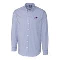 Men's Cutter & Buck Royal Buffalo Bills Big Tall Stretch Gingham Long Sleeve Woven Button Down Shirt