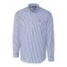 Men's Cutter & Buck Royal New York Giants Big Tall Stretch Gingham Long Sleeve Woven Button Down Shirt