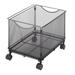 Safco Products Company Onyx Mesh Mobile File Cart Cube Metal in Black | 13.5 H x 13 W x 16.75 D in | Wayfair 5211BL