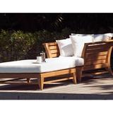 OASIQ Limited 100 Teak Patio Chair w/ Cushions Wood in Brown/White | 24.75 H x 37 W x 38.63 D in | Wayfair 100-CC