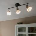 Tommy - Spot plafond, plafonnier - 3 lumière - l 800 mm - Gris foncé - Rustique - éclairage