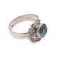 Regal Bali,'Blue Topaz Cocktail Ring from Bali'