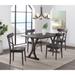 Camden Folding Top 5PC Dining Set-Table & Four Chairs - Picket House Furnishings LNB100FTCOW5PC