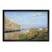 Darby Home Co 'Argenteuil the Seine' Acrylic Painting Print Canvas/Paper in Blue | 31 H x 43 W x 1.5 D in | Wayfair