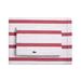 Percale Lacoste Striped Sheet Set 100% cotton in Red | Full | Wayfair 19268138