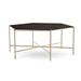 Joe Ruggiero Collection Athena Coffee Table Metal in Brown | 18 H x 43.38 W x 43.38 D in | Wayfair JR001-72-Maple-R