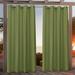 Nicole Miller Polyester Indoor/Outdoor Grommet Top Curtain Panel Pair Set of 2 Polyester in Green/Blue/Brown | 84 H in | Wayfair EN7002-10 2-84G