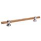 Great Grabz Signature Series Horizon Teak Grab Bar Metal in Gray | 2.44 D in | Wayfair GGTEA24_CH