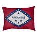 Tucker Murphy Pet™ Burien Arkansas Flag Dog Pillow Polyester/Fleece in Blue/Red/White | 9.5 H x 29.5 W x 19.5 D in | Wayfair