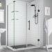 Aston Bromley GS Frameless 64" x 72" Rectangle Hinged Shower Enclosure, Stainless Steel | 72 H x 64 W x 36.38 D in | Wayfair SEN962EZ-MB-643436-10