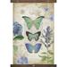 August Grove® Canvas Butterflies Tapestry w/ Hanging Accessories Included, Cotton in Black | 45 H x 30 W in | Wayfair