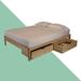 Gracie Oaks Solid Wood Storage Platform Bed Wood/Solid Wood in Brown | 15 H x 15 W x 39 D in | Wayfair 652AE5E58D704D0F88E868B6421A4B7A