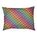 Tucker Murphy Pet™ Campion Rainbow Scales Cat Bed Designer Pillow Fleece, Polyester | 14 H x 32.5 W x 42.5 D in | Wayfair