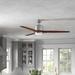Birch Lane™ Devi 56" 3 - Blade LED Propeller Ceiling Fan w/ Remote Control & Light Kit Included, Metal in Gray/Brown | Wayfair