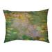 Tucker Murphy Pet™ Carlucci Water Lilies Reflection Dog Pillow Polyester in Green/Yellow | 2.5 H x 29.5 W x 19.5 D in | Wayfair