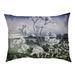 Tucker Murphy Pet™ Burkart Mt. Fuji Through the Cherry Blossoms Dog Pillow Polyester in Green/Blue | Extra large (52" W x 42" D x 17" H) | Wayfair