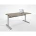 Symple Stuff Danette Height Adjustable Standing Desk Wood/Metal in Gray | 60 W x 24 D in | Wayfair 4EDD4DC8167A45B59BF5F66599CBD0AC