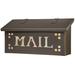 Pasadena 17 in x 8 in Brass Wall Mounted Mailbox Brass in Brown America's Finest Lighting Company | 8.25 H x 16.5 W x 5.63 D in | Wayfair