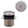 Westbrass 1-1/2" Coarse Thread Tip-Toe Bathtub Leg Drain w/ One-Hole Overflow in Gray | 4 H x 4 W x 4 D in | Wayfair D93-07