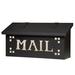 Pasadena 17 in x 8 in Brass Wall Mounted Mailbox Brass in Black America's Finest Lighting Company | 8.25 H x 16.5 W x 5.63 D in | Wayfair