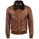 Aviatrix Men's Real Leather Aviator Pilot Bomber Jacket (JWR3) 4XL