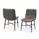 Brayden Studio® Nanci Upholstered Side Chair Faux Leather in Brown | 34 H x 19.75 W x 24 D in | Wayfair D849F36233044D888AD1F87DAB8278BC