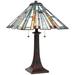 Quoizel Maybeck 24 3/4" Valiant Bronze Tiffany-Style Table Lamp
