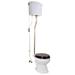 The Renovators Supply Inc. Victorian High Tank Pull Chain Toilet 1.6 GPF Elongated Bowl Wall Hung Toilet (Seat Not Included) | Wayfair 12040
